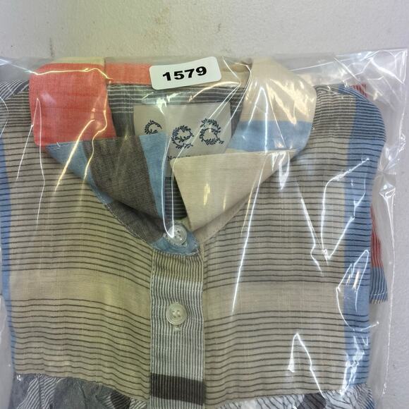 Sea New York Plaid Ruffle Off The Shoulder Blouse Women's size 2 - Picture 12 of 12